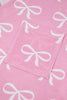 Bowknot Printed Notched T-Shirt and Shorts Set by Simply Love