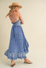 Ditsy Floral Ruffled Hem Maxi Women Cami Dress –Feminine Floral Print, Elegant Maxi Length, Flowy & Comfortable Design for Casual & Special Occasions by Stevvex