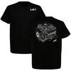Old School Dmax V8 Power 2-Sided T-Shirt – Car Lover Unisex Cotton Tee by Dog Mom Hat