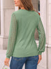 Lace Sleeve Crew Neck T-Shirt by Simply Love