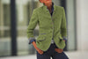 Women’s Color-Block Woolen Jacket – Multi-Button Casual Elegant Coat by FitiqueFit