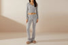 Women’s Knitted Hooded Two-Piece Set – Cardigan & High-Waisted Pants Suit by FitiqueFit