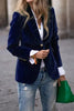 One-Button Lapel Collar Long Sleeve Blazer for Women by FitiqueFit