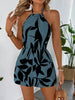 Women's Elastic-Neckline Lace-Up Sexy Jumpsuit by FitiqueFit