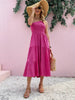 Smocked Single Shoulder Sleeveless Dress Stylish & Comfortable Summer Long Dress Lightweight Dress by Stevvex