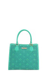 Nicole Lee USA Structured Tote Bag Monogram Print Pattern