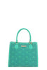 Nicole Lee USA Structured Tote Bag Monogram Print Pattern