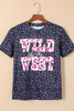 WILD LIKE THE WEST Graphic Leopard T-Shirt