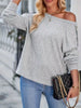 Boat Neck Ribbed Knit T-Shirt by Simply Love