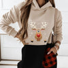 Women’s Deer & Plaid Hooded Sweatshirt Dress by FitiqueFit