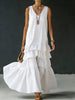 Women's Ice Silk Sleeveless Loose Maxi Dress – 6 Colors S–5XL by FitiqueFit