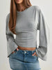 Full Size Long Sleeve Fitted T-Shirt Plus Size by Simply Love