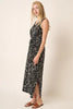New Side Slit Flower Print V-Neck Sleeveless Dress For Women – Elegant and Feminine Sleeveless Dress with Flattering V-Neck and Side Slits by Stevvex