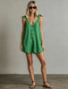 Women's V-Neck Sleeveless Jumpsuit – Cardigan Strap Cropped Straight-Leg by FitiqueFit