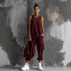 Women's Sleeveless Tank Top & Cropped Ankle Pants Set by FitiqueFit