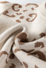 Camel Asymmetric Leopard Print Detail Drop Shoulder Sweater by Wild and Free Boutique