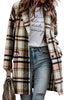 Pink Plaid Button Up Lapel Jacket