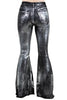 High Rise Metallic Black Bell Bottom Jean -29” Inseam by Neon Spur