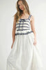 Crochet Stripe Knit Eyelet Mix Midi Dress – Crochet Midi Dress, Stripe Knit Dress, Eyelet Mix Dress, Trendy Midi Dress, Versatile Midi Dress by Stevvex