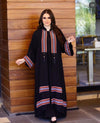 Decorative Ethnic Style Loose Casual Two-piece Suit Belted