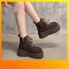 Women’s Chunky Sole Lace-Up Boots – Vintage Style by FitiqueFit