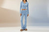 Women’s Knitted Hooded Two-Piece Set – Cardigan & High-Waisted Pants Suit by FitiqueFit