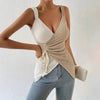 Women's V-neck Sleeveless Top by My Store
