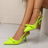 Women's Stiletto Heel Bow Ankle Strap Pumps by FitiqueFit