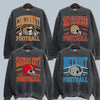 Vintage Team Football Oversized 90s Sweatshirt by Dog Mom Hat