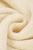 Openwork Wavy Striped Round Neck Sweater