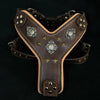 The "Aztec" big dogs harness BROWN by Bestia Dog Gear