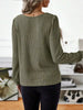Ribbed Knit Long Sleeve T-Shirt by Simply Love