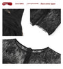 Ladies Round Neck Slim Mesh Open Dress
