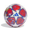 adidas UCL TRN White/GLOBLU/FLAORA Football/Soccer Ball (Machine-Stitched) for Unisex Size 5 by EasyOptionXY