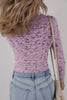 Floral Print Square Neck Long Sleeve Top by Wild and Free Boutique