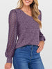 Lace Sleeve V-Neck T-Shirt by Simply Love