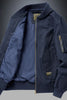 Men's Plus Size Zip Up Baseball Collar Bomber Jacket