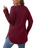 Casual Ribbed Knit Long Sleeve T-Shirt by Simply Love