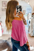 Ribbed Knit Off-Shoulder Blouse by Wild and Free Boutique