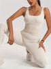 Women’s Ribbed Sleeveless Jumpsuit by FitiqueFit