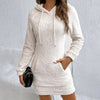 Women's Fuzzy Hoodie Dress by FitiqueFit