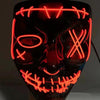 Compatible with Apple, Halloween Glowing Mask Black V Face Mask Grimace by My Store