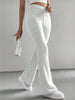 Solid Rib-Knit Pull-On Jogger Pants for Women by FitiqueFit