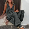 Women’s Sleeveless Hooded Relaxed Fit Jumpsuit by FitiqueFit