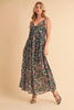 Printed V-Neck Frill Tiered Cami Comfortable Dress For Women – Playful, Feminine & Fun for Summer Days by Stevvex