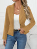 Women's Slim Fit Solid Color Blazer – French Style Long Sleeve Jacket by FitiqueFit