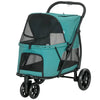 3 Wheel Pet Stroller with Easy One-Click Quick Fold, Mesh Window, Washable Cushion, for Medium Dogs by Furr Baby Gifts