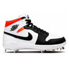 "Electro Orange" Jordan 1 Retro Cleats by Stadium Custom Kicks