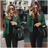 Elegance Autumn And Winter New Solid Color Jacket For Women's PU Leather Warmth Fashion Long-Sleeved Jacket For Women by Stevvex