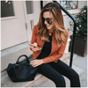 Elegance Autumn And Winter New Solid Color Jacket For Women's PU Leather Warmth Fashion Long-Sleeved Jacket For Women by Stevvex